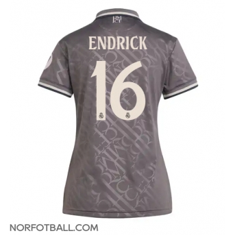 Billige Fotballdrakt Real Madrid Endrick #16 Replika Tredjedrakt Dame 2024-25 Kortermet